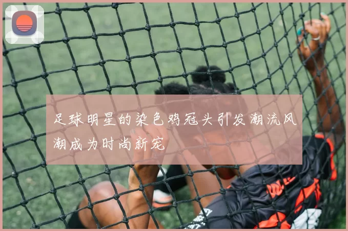 足球明星的染色鸡冠头引发潮流风潮成为时尚新宠