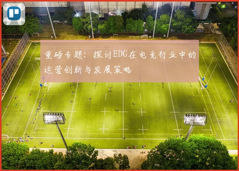 重磅专题：探讨EDG在电竞行业中的运营创新与发展策略